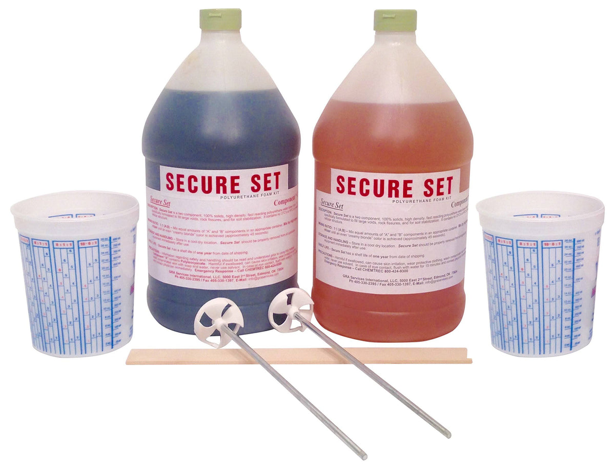 Secure Set Model #SS-4-20, 2 Gal.Concrete Alternative-High Density Polyurethane Post Setting Foam. 10 Post Kit