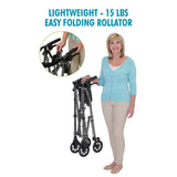 Able Life Space Saver Rollator Cobalt Blue – Each