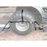 Rage Powersports 2-Pack of ATV or UTV Wheel Anchor Bonnet Ratcheting Tie-Down Straps