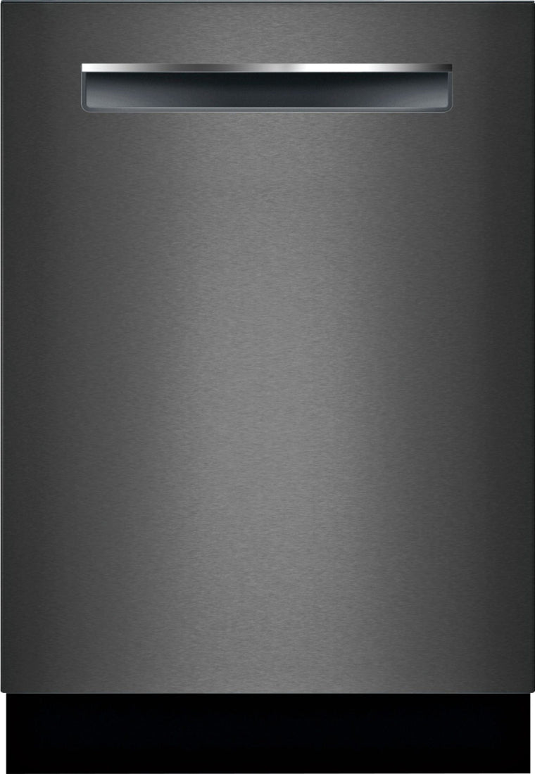 Bosch – 800 Series 24 Top Control Built-In Dishwasher with CrystalDry, Stainless Steel Tub, 3rd Rack, 42 dBa – Black stainless steel