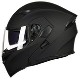 ILM Motorcycle Dual Visor Flip up Modular Full Face Helmet DOT 6 Colors Model 902