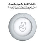 Belkin Apple AirTag Secure Holder with Key Ring – Durable, Scratch-Resistant Case with Open Face & Raised Edges – Protective AirTag Keychain Accessory for Keys