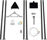 YIELDEDLAND 500lb Capacity Tripod Game Hoist Deer Hanger and Complete Hoist Kit with Gambrel and Manual Winch for Hunting Season Game up to 500 Pound