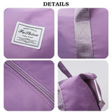 Rolling Duffle Bag with Wheels and Handle Foldable Travel Bag Expandable Carry on Bag with Detachable Casters Wheeled Weekender Bag for Women & Men – Purple