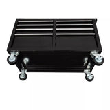 Husky 46 in. W x 24 in. D 9-Drawer Gloss Black Deep Tool Chest Mobile Workbench