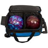 Ebonite Transport II 2-Ball Roller Bowling Bag, Red