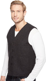 Filson Mackinaw Wool Vest, Charcoal, Large