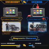 Autel MaxiCOM MK808BT Car Diagnostic Scan Tool, 2022 Newest Upgraded Ver. of MK808, MX808, All Systems Diagnosis & 28+ Services, ABS Bleed, Oil Reset, EPB, SAS, DPF, BMS, Throttle, Injector Coding