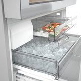Bosch – 800 Series 20 Cu. Ft. 4-Door French Door Counter-Depth Smart Refrigerator with Beverage Cooler Drawer – Stainless steel